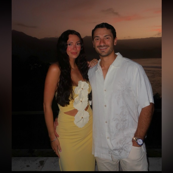 BAHIA MARIA MAIA DRESS IN BUTTERCREAM, SIZE SMALL - Picture 5 of 5